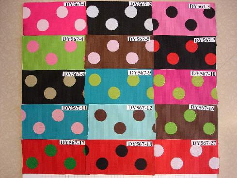 1.5" Grosgrain reversible dot